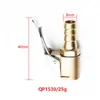 Conector de Bomba Infladora Portátil para Llantas de Coche, Conector de Válvula de Bomba Infladora con Ventosa de Latón, Adaptador de Clip