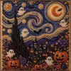 Pintura de Diamantes 5D Transfronteriza Más Vendida de Halloween con Perlas, Set DIY, Portátil, Arte para el Hogar, Adorno Decorativo Hecho a Mano