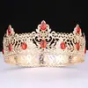 Festa de Coroação Europeia e Americana Transfronteiriça Coroa Barroca Redonda Coroa de Noiva Liga de Liga Estilo Palácio Retrô Tiara