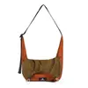 Bolsa Transversal Casual para Mulheres, Grande Capacidade, Nova Bolsa Transversal Casual Versátil, Design de Nicho, Bolsa de Ombro Plissada para o Dia a Dia