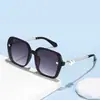 Gafas de sol polarizadas para mujer de estilo TikTok, elegantes y a la moda, con flor de camelia, perlas pequeñas, alta gama, protección UV y diseño sin montura