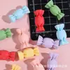 Accesorios de resina esmerilada tipo caramelo 3D, decoraciones para fundas de teléfono DIY con pegamento de crema, accesorios para el cabello, materiales para parches de llavero
