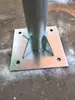 Poste de señal de tráfico tubo de acero galvanizado luz intermitente solar espejo gran angular poste de red parasol poste de señal para colgar ropa