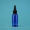Botella dispensadora de plástico PET de poliéster con punta transparente de 60 ml y 50 ml para tinta pigmentada.