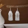 Aretes Étnicos Imitación Plata Miao Aretes Retro Largos con Borlas Atracciones Aretes Estilo Antiguo Aretes Miao para Mujer Venta al por Mayor