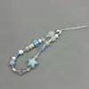 Lanyard de Verano para Teléfono Móvil Estrella Fresco Hecho a Mano DIY Cadena de Cuentas Colgante Cámara