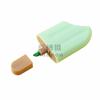 Caneta Marca-Texto Criativa de Picolé Marcador Chave Caneta para Diário Estudante Linha Grossa Colorida Macaron Sorvete