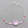 Pulseira de prata de lei S925 nova cola de gota Sanrio pulseira infantil fofa joia de prata vendas diretas da fábrica transfronteiriça
