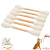 Brinquedos para Gatos em Formato de Cotonete com Erva-do-Gato, Pacote com 6, Alívio do Tédio em Ambientes Internos, Tamanho Grande, Mordedores para Filhotes, Limpeza Durável dos Dentes