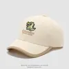Gorra Infantil Bordada con Letra, Nueva Gorra de Pico Versión Coreana de Otoño, Gorra de Béisbol Versátil de Dibujos Animados Lindos para Niños y Niñas