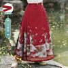 Verão Hanfu Menina Cavalo Face Vestido terno Moda Nacional Vestido de Noiva Estilo Chinês Infantil Novo Estilo Chinês Jardim de Infância Vestido