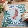Amazon Retro Cashmere Sintético Lavável Base Tapete Sala de Estar Sofá Amigo da Pele à Prova de Poeira Resistente ao Desgaste Tapete para Pés Dropshipping Disponível