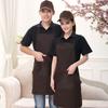 Catering Chef Ropa de Trabajo Colgante de Cuello Anti-Manchas Delantal para Suciedad Restaurante Occidental Cafetería Postre Pizzería Delantal de Trabajo