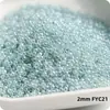 Super-Excelente 2 mm Hielo Imitación Jade Núcleo Teñido Vidrio Cuentas de Arroz Imitación Checo Crema Vidrio Cuentas para Pulsera Anillo DIY