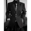 Design de Nicho Estilo Yoji Yamamoto Terno Retrô Desconstruído Blazer Unissex Minimalista de Alta Qualidade