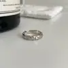 Anillo de Diamante Rombo de Diseño de Nicho Estilo Coreano para Mujer, Lujo Accesible, Anillo de Dedo Índice de Gama Alta, Anillo Abierto Ajustable