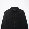 Roupas Femininas Transfronteiriças Outono e Inverno 2026 Moda Europeia e Americana Elegante Jaqueta de Gola Alta com Botão de Chifre de Fileira Única para Mulheres A68376