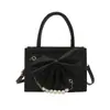 Bolso Pequeño Cuadrado de Moda, Nuevo Bolso de Mano con Cadena de Perlas Tendencia Estilo Coreano para Mujer, Bolso Cruzado Versátil de Nicho para Mujer, Modelo Nuevo