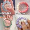 Pulsera Libro Rojo dedo enrollado color degradado suave hielo transparente rosa pulsera de cuentas de Buda estudiante placa jugando cuentas redondas regalo para novias