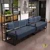 Sofá de Peluquería Silla de Espera Sofá de Acero Inoxidable Área de Descanso de Peluquería Sofá de Recepción Salón de Belleza Peluquería Exclusivo