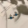 Pendientes de Emperatriz para Mujer Aguja de Plata S925 Diamante Completo Microincrustado Circonita Cruz Simple Versátil Pendientes Pequeños de Botón Joyería