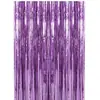 Cortina de franjas PET brilhante 1*2M transfronteiriça para decoração de parede de fundo de aniversário, casamento, festa atacado