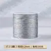 Cuerda trenzada de hilo dorado y plateado, hilo dorado para pulseras DIY, hilo de 3, 6 y 9 hebras, hilo de jade calibre 72, hilo plateado, hilo dorado para trenzar