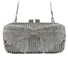 Bolso Transfronterizo Lazo Diamante Bolso de Cena Fiesta Boda Cadena de Diamantes Brillantes Bolso de Mano Bolso de Banquete Bolso de Mujer