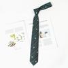 Gravata Verde para Mulheres, Camisa Listrada Preguiçosa Sem Gravata Estilo Universitário Japonês Acessório, Gravata Borboleta Verde Escuro Floral Feminina