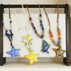 Colar de Estrela-do-Mar em Cerâmica para Mulheres, Estilo Nicho Resort, Vibe Praiana, Corrente para Clavícula, Corrente para Suéter, Atacado de Acessórios, Início da Primavera