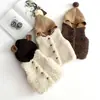 Chaleco de Lana de Cordero para Bebé Estiloso Otoño e Invierno 1-3 Años Chaleco Infantil para Niños y Niñas Engrosado Lindo Chaleco para Niños
