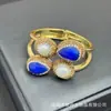 Nuevo brazalete de perlas barrocas naturales y jade, joyería de piedra en bruto irregular de nicho europeo y americano, suministro de pulsera abierta