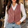 Otoño/Invierno 2026 Nueva Moda Femenina Transfronteriza Europea y Americana Chaleco Clásico Casual de Gamuza Estilo Británico Ajuste Delgado Chaleco Regular
