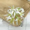 Pasador de Flor Artificial DIY Estilo Antiguo Hanfu Accesorio para el Cabello Atrezo Fotográfico Decoración de Flor Falsa