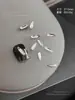 Joyería de Pedrería K9 de Alta Calidad con Parte Trasera Puntiaguda para Uñas, Pedrería Transparente Blanca tipo Caramelo de Roca Deslumbrante, Pedrería Irregular Apilada en Ángulo Recto Largo, Bolas de Pedrería para Uñas al por Mayor