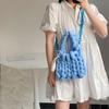 A mesma bolsa de balde feita à mão bolsa de crochê bolsa de mão de lã islandesa caseira presente para namorada