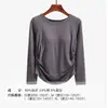 Ropa interior térmica de manga larga con sujetador acolchado para mujer, top interior, liquidación de fin de temporada