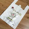 Bolsas de Plástico Personalizadas, Bolsas Tipo Chaleco, Bolsas para Compras de Supermercado, Bolsas para Empaque para Llevar, Bolsas Convenientes con Impresión de Logo para Uso Comercial