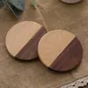 Posavasos de madera grabado posavasos de mesa posavasos de té base aislante posavasos de café creativo bandeja de té posavasos de madera