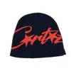 Gorro de Punto Jacquard Otoño e Invierno Americano para Hombres y Mujeres con Letras, Caliente Protección para Orejas, Gorro Frío sin Visera, Versátil Gorro de Lana Hip-Hop Callejero
