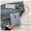 Mini Bolso de Paja Arcoíris de Verano para Mujer 2026 Nuevo Nicho Elegante Bolso de Hombro Bolso Cruzado para Teléfono
