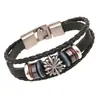 Pulsera de cuero genuino de una pieza directo de fábrica Pulsera coreana nueva de piel de vaca Joyería de cuero periférica punk