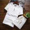 16 Verano Nuevo Japonés Lino Fino Set de Camiseta de Manga Corta para Hombre Fresco Algodón y Lino de Manga Corta para Hombre a la Moda