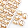 Nuevas cuentas de presión 13*18mm color mahjong chapado cuentas para cortina de cuentas hecha a mano DIY venta al por mayor fabricantes de cristal