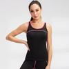 Oferta Especial Chaleco Deportivo de Yoga para Mujer Fitness Running Bloques de Color Malla Transpirable Ajustado Secado Rápido Chaleco 92102