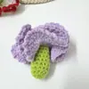 Cravo de crochê feito à mão flor eterna cabeça de flor artificial dia das mães semi-acabado buquê de mão atacado