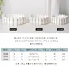 Valla Maceta de Plástico Suculenta Flor Artificial con Valla Pequeña Cesta de Flores Redonda Arreglo Floral Cesta de Flores Decorativa Maceta Hidropónica
