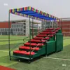 Soporte de Árbitro Móvil Retráctil para Línea de Meta Tribuna de Cronometraje para Estadio Escolar Campo Deportivo Tribuna para Competencia de Atletismo