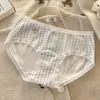 Renda Francesa 100A Antibacteriana Algodão Total Entrepernas Estendido Roupa Íntima de Algodão Puro para Meninas Roupa Íntima de Algodão Bebê Cintura Média Classe A para Mulheres Mulheres