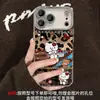 Pulsera de Gato con Estampado de Leopardo Adecuada para Funda de Teléfono Apple 16promax iPhone 17 Meilade 15 Otoño/Invierno 14 Linda